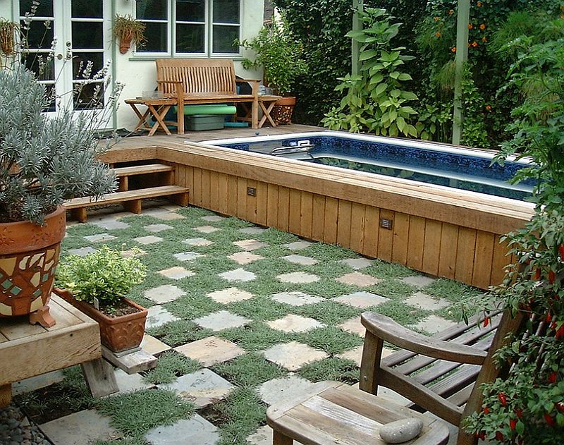 pool landscaping ideas for small backyards ... pool design that keeps things simple and understated [design: GCVDFRM